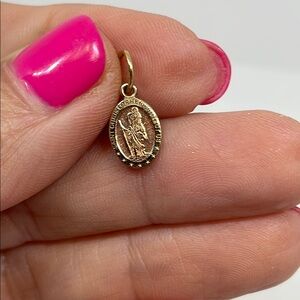 10k Gold Saint Christopher Saint Pendant